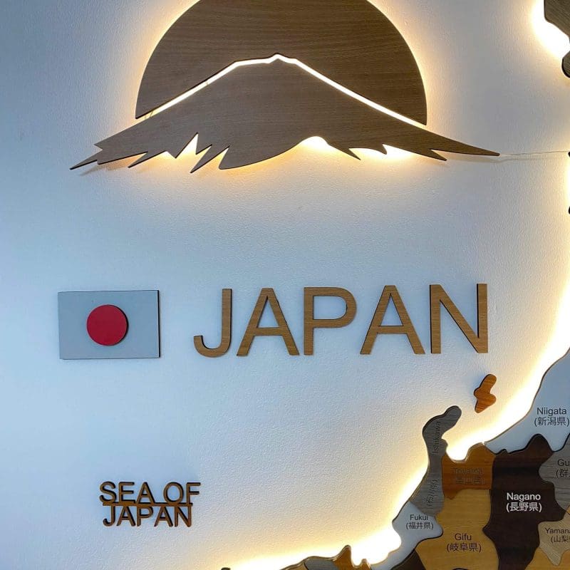 Bản Đồ Nhật Bản 3D Bằng Gỗ - Japan Map (Led) 3 ban-do-nhat-ban-japan-migodecor