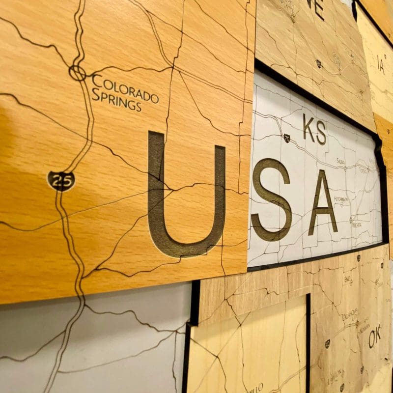 Bản Đồ Nước Mỹ Bằng Gỗ 3D Dán Tường - USA Maps 6 ranh-go-ban-do-nuoc-my-usa-map-migo-decor
