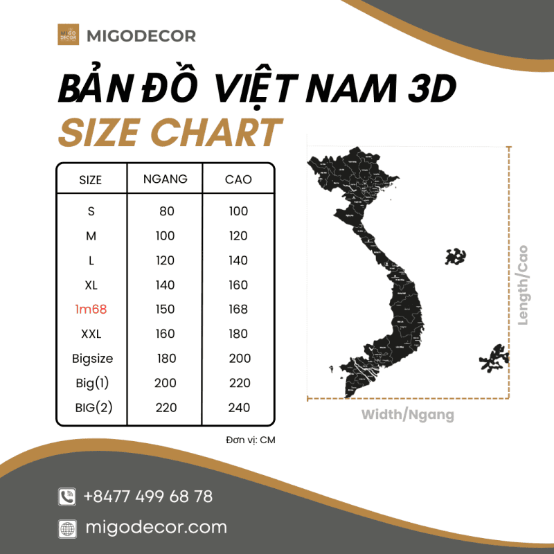 Bản Đồ Gỗ Là Gì? Hướng Dẫn Chọn Bản Đồ Gỗ 3D Theo Không Gian & Ngân Sách 27 kich thuoc ban do viet nam 3d