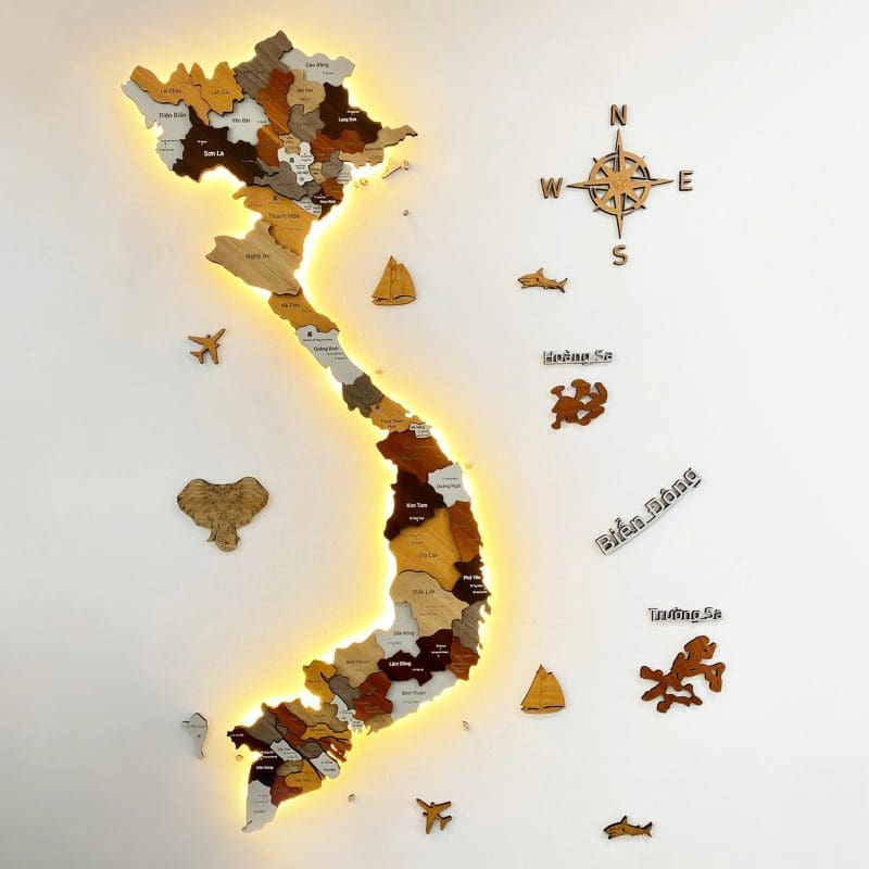 Bản Đồ Việt Nam Led